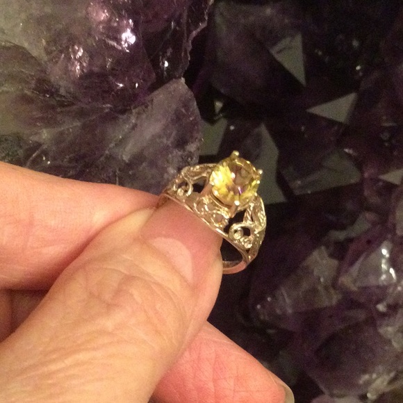 Genuine Golden Citrine Ring - Picture 9 of 15